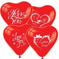 Toptan Sevgililer Günü Temalı Kalp Balon 100 Adet