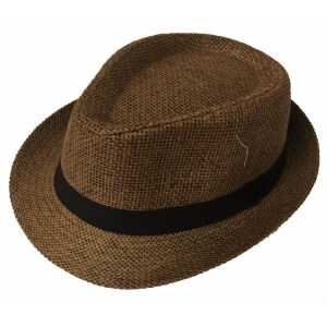 Toptan Siyah Kemerli Yazlık Hasır Erkek Fötr Şapka