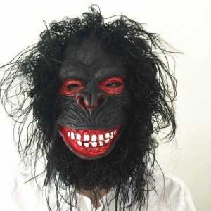 Toptan Tam Yüz Saçlı Orangutan Maskesi